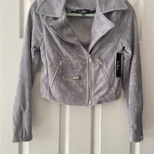 NWT Lulu's Gray Suede Women's Jacket